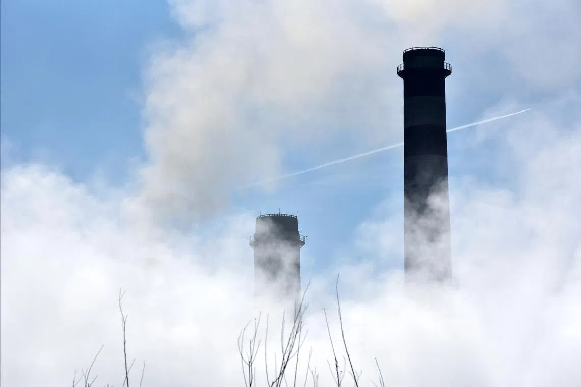 FILE PHOTO: A general view of a power plant north of Kosovo's capital, Pristina, near the town of Obilic, Kosovo, October 27, 2021. Picture taken October 27, 2021. REUTERS/Laura Hasani/File Photo