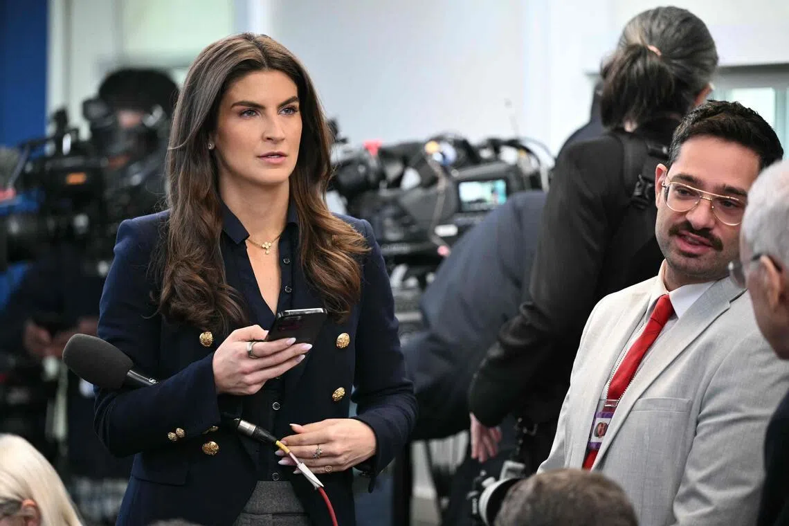 CNN reporter Kaitlan Collins was asking the US president about Jeffrey Epstein’s sexual assault victims.