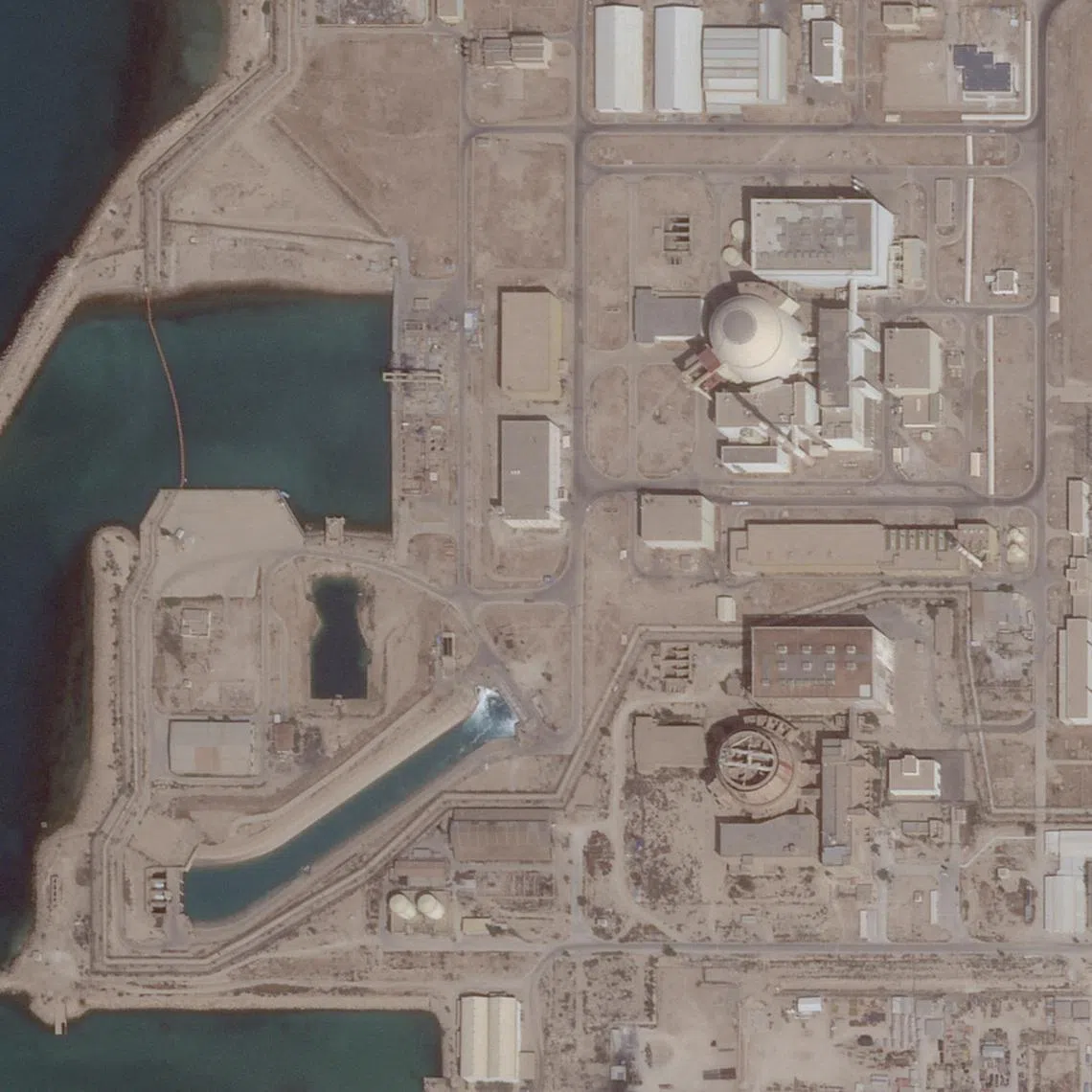 Satellite image shows the Bushehr Nuclear Power Plant, in Bushehr Province, Iran, May 26, 2025. 2025 Planet Labs PBC/Handout via REUTERS/File Photo