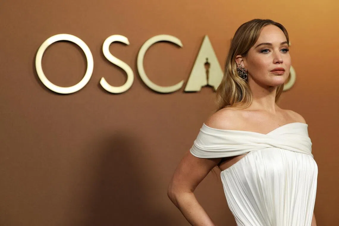 Jennifer Lawrence attends the Academy of Motion Picture Arts and Sciences' 16th Governors Awards in Los Angeles, California on Nov 16, 2025. 