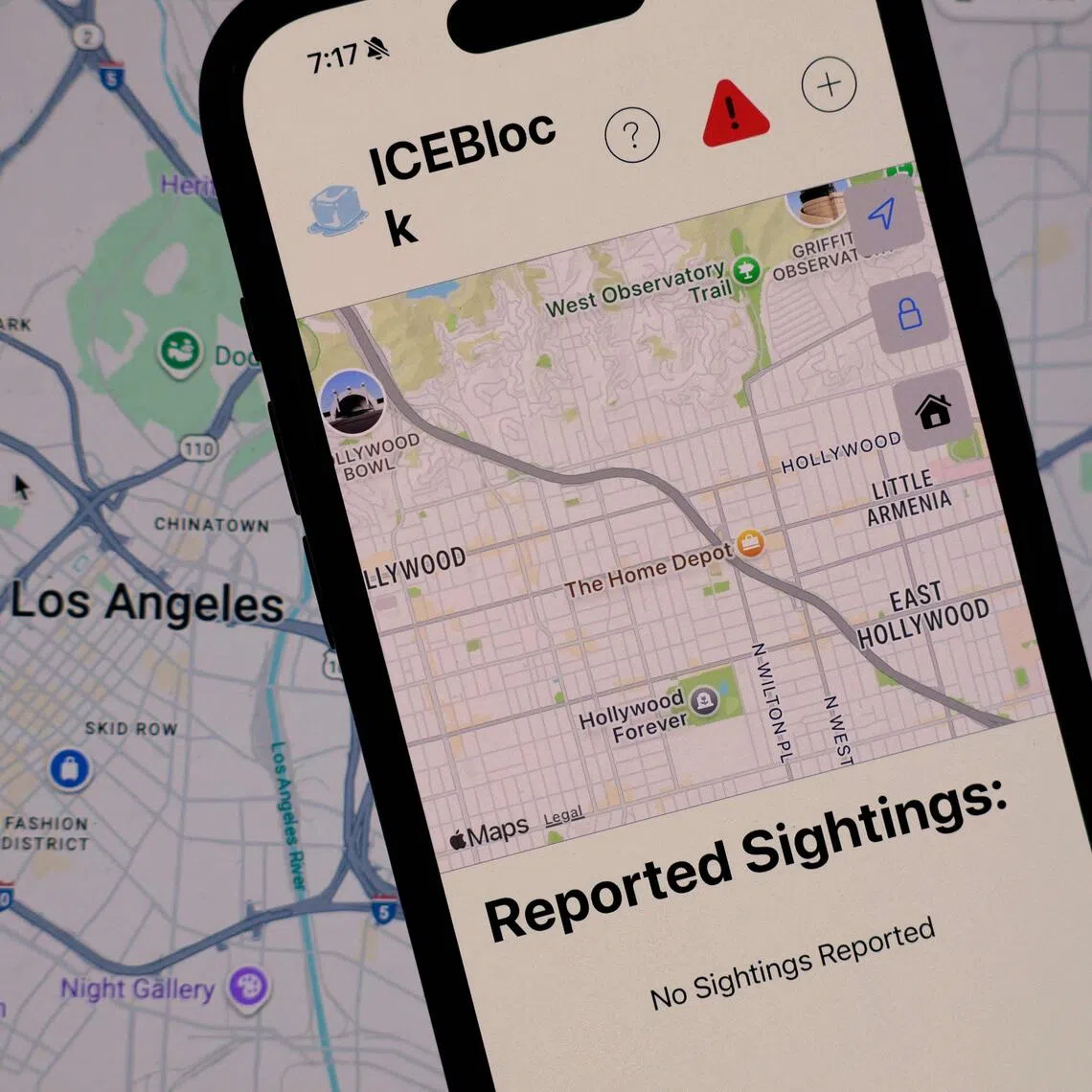 The immigration enforcement tracking app enabled users to report ICE agent sightings in real time. 