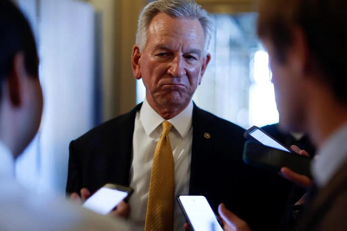 Republican Senator Tommy Tuberville  began blocking confirmations to senior Pentagon posts in March, to protest against a Defence Department policy on  abortion.