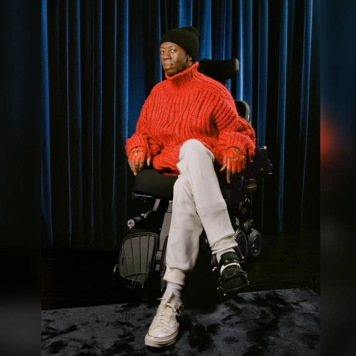 As part of his recovery process, J. Alexander uses a wheelchair and a cane to get around. 