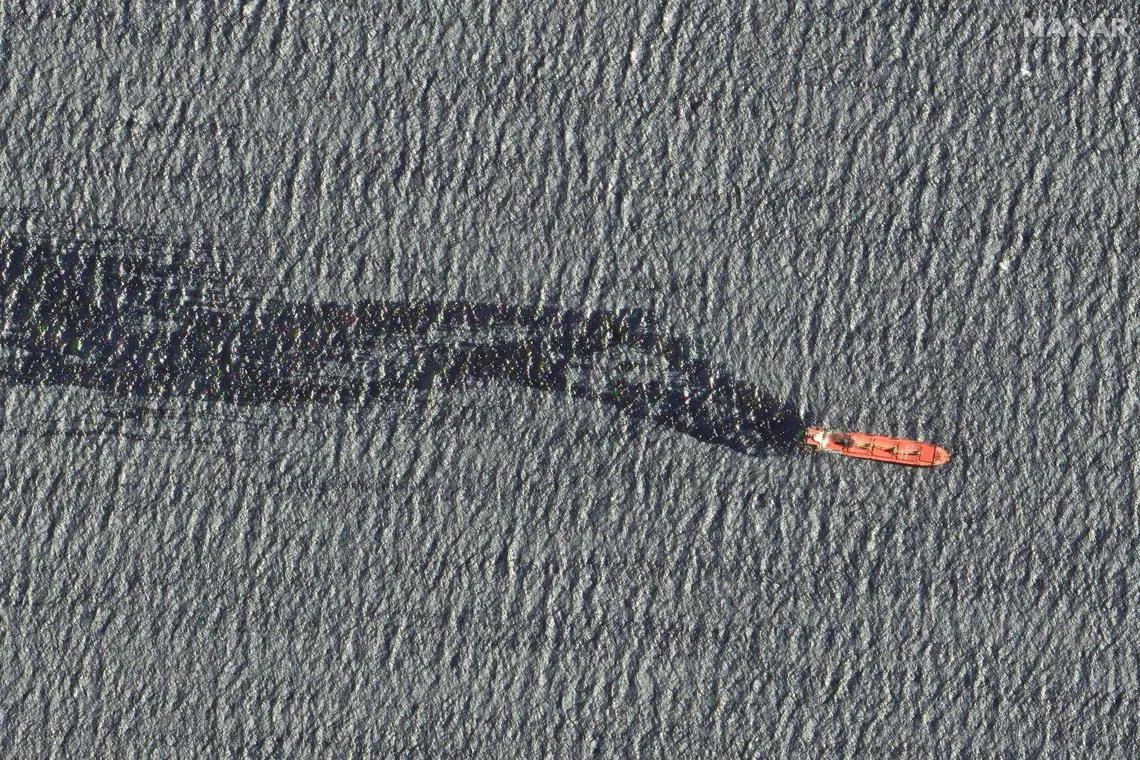 Ship sunk by Houthis threatens Red Sea environment, Yemen government ...