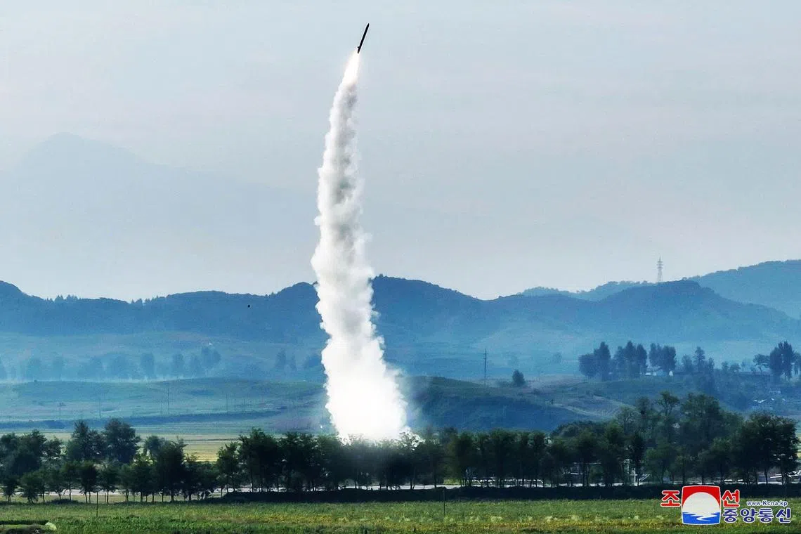 North Korea has moved a launcher in place after completing preparations to launch an intercontinental ballistic missile (ICBM).