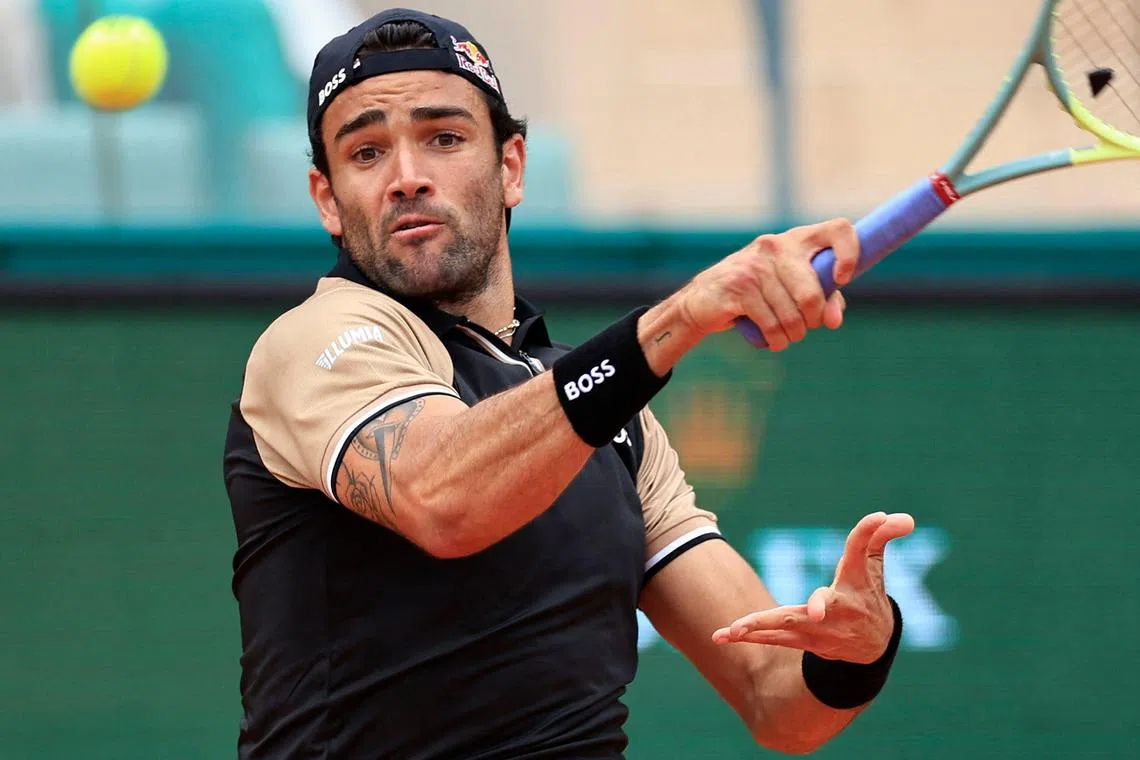 Two-time champion Matteo Berrettini defeated Italian compatriot Lorenzo Musetti 6-4, 6-0 to go through to the final.