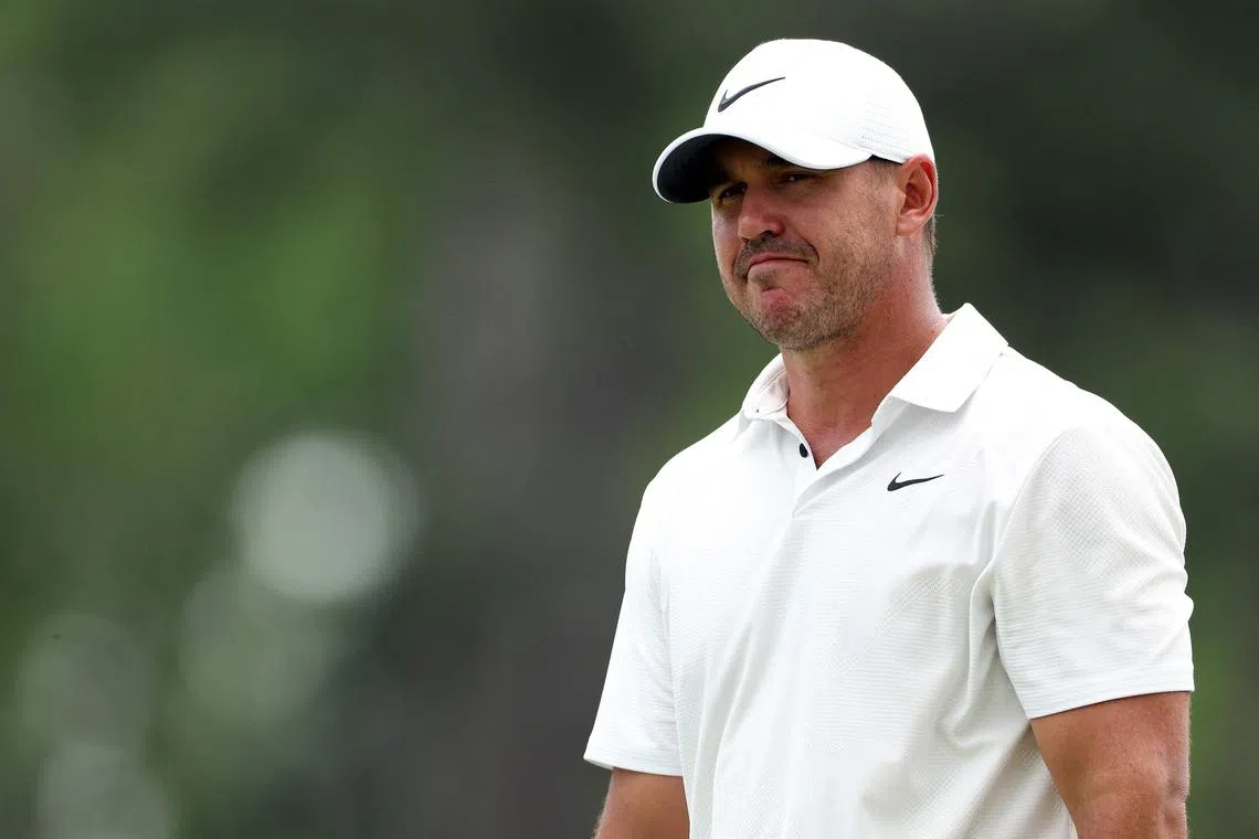 Brooks Koepka achieved a sizzling five-under par 67 before a severe storm halted the second round.