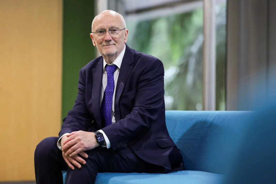 ST20251114_202503600286: Gin Tay/ hsnuclear/ Chin Hui Shan/
Portraits of Professor Laurence Glynn Williams, Chairman, Nuclear Safety Advisory Panel (NSAP) at National Environment Agency (NEA) photographed at Environment Building on Nov 14, 2025.
