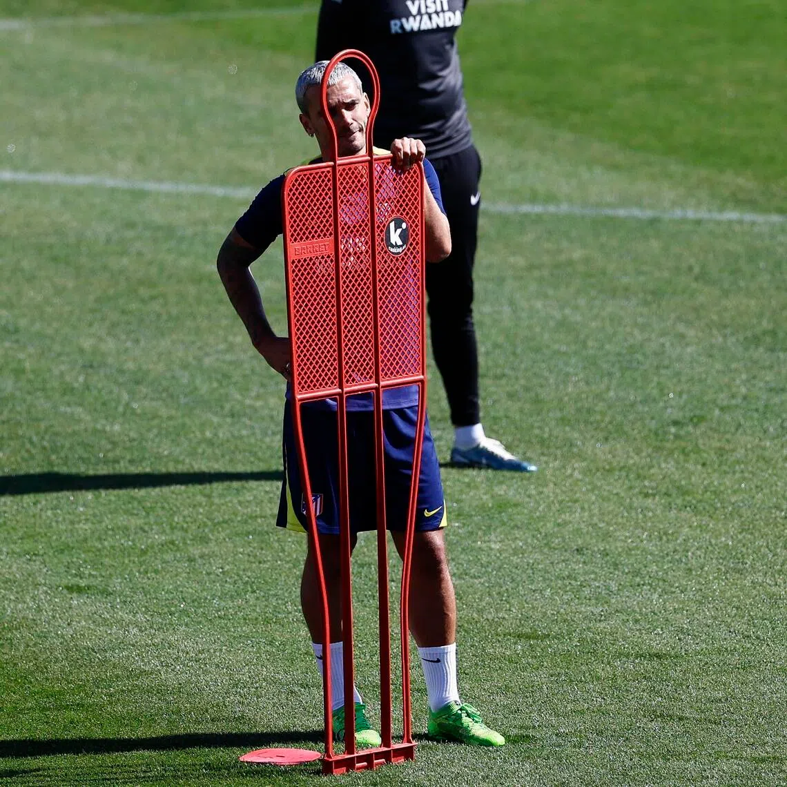 Atletico Madrid's Antoine Griezmann attending a training session in Madrid on March 25, 2026.