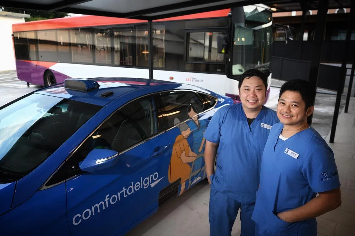 Community hospital uses old MRT train carriage, public bus and taxi for patients’ rehabilitation