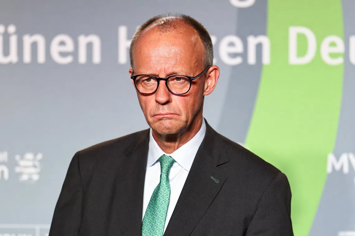 German Chancellor Friedrich Merz's comments were denounced as racist and discriminatory, with about 1,000 people protesting on Oct 19 in Berlin.