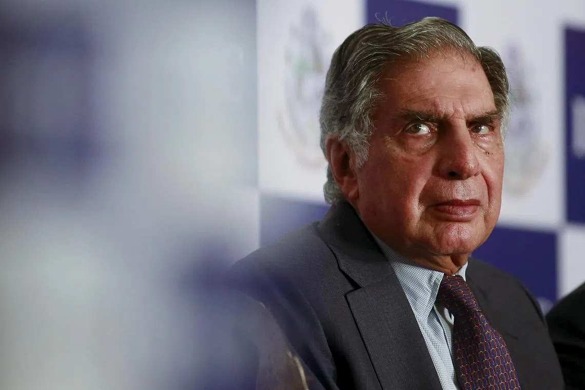 FILE PHOTO: Tata Group Chairman Emeritus Ratan Tata attends a panel discussion during the annual general meeting of Indian Merchants' Chamber (IMC) in Mumbai, India, June 18, 2015. REUTERS/Danish Siddiqui/File Photo