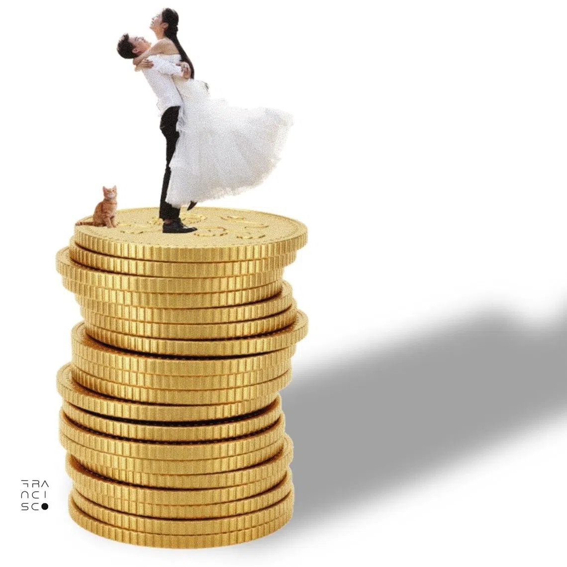 The writer says that intentional saving has helped her a lot when planning wedding expenditures.