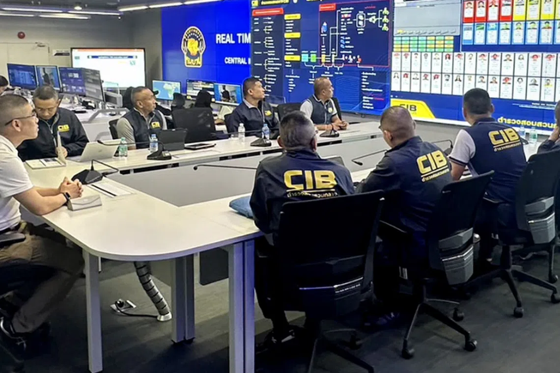 Thai police said they arrested 26 suspects along with 30.9 million baht of assets.