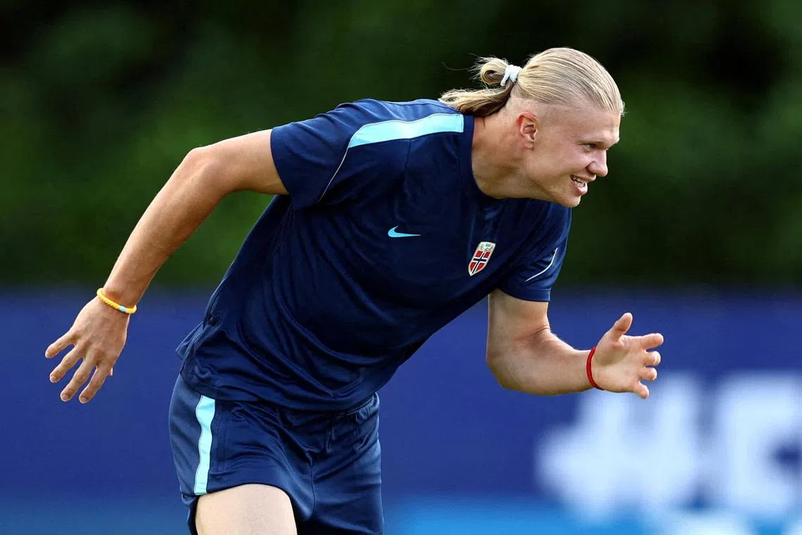 Soccer Football - FIFA World Cup 2026 - Norway Training - New England Revolution Training Center, Foxborough, Massachusetts, U.S. - June 15, 2026 Norway's Erling Haaland during training REUTERS/Peter Cziborra     TPX IMAGES OF THE DAY
