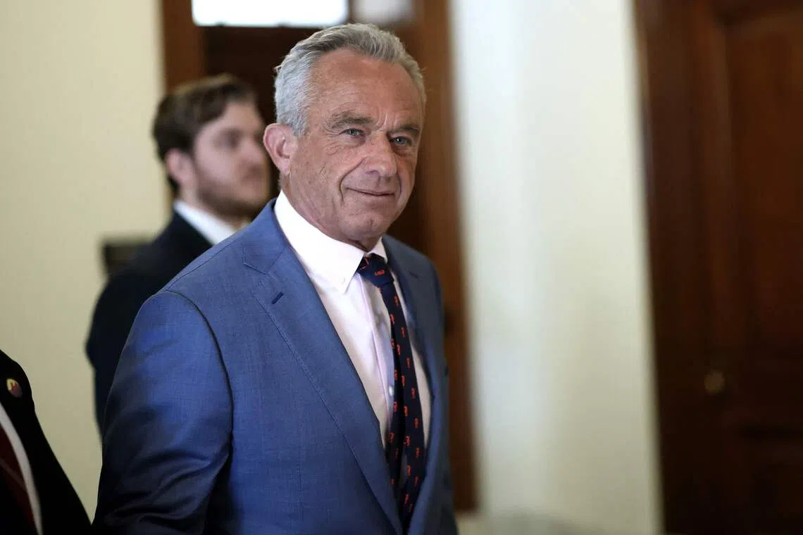 Mr Robert F. Kennedy Jr (above), US President-elect Donald Trump's proposed secretary of health, wants to cut unhealthy foods from the American diet.