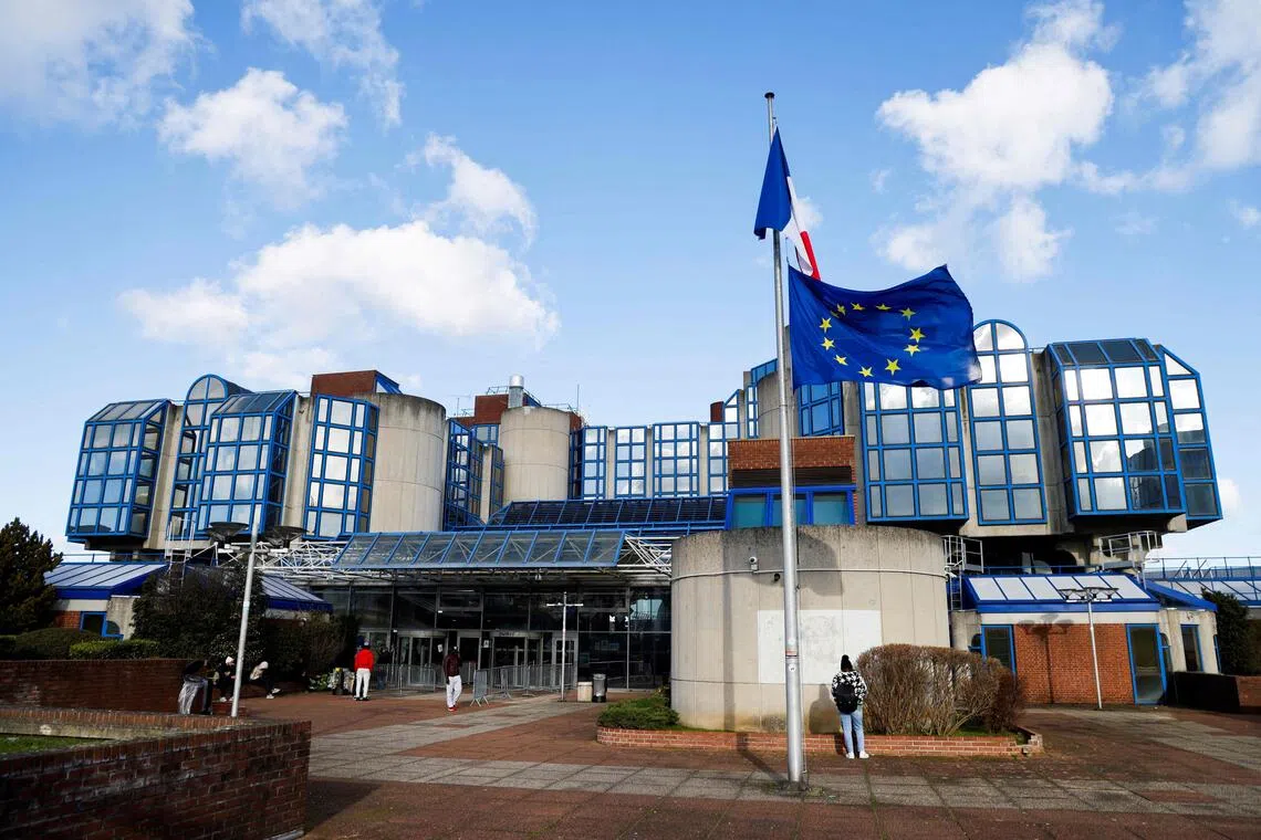 The courthouse in Bobigny, a northeastern Paris suburb. The rape allegedly happened at a court in the town where the woman was in custody. 
