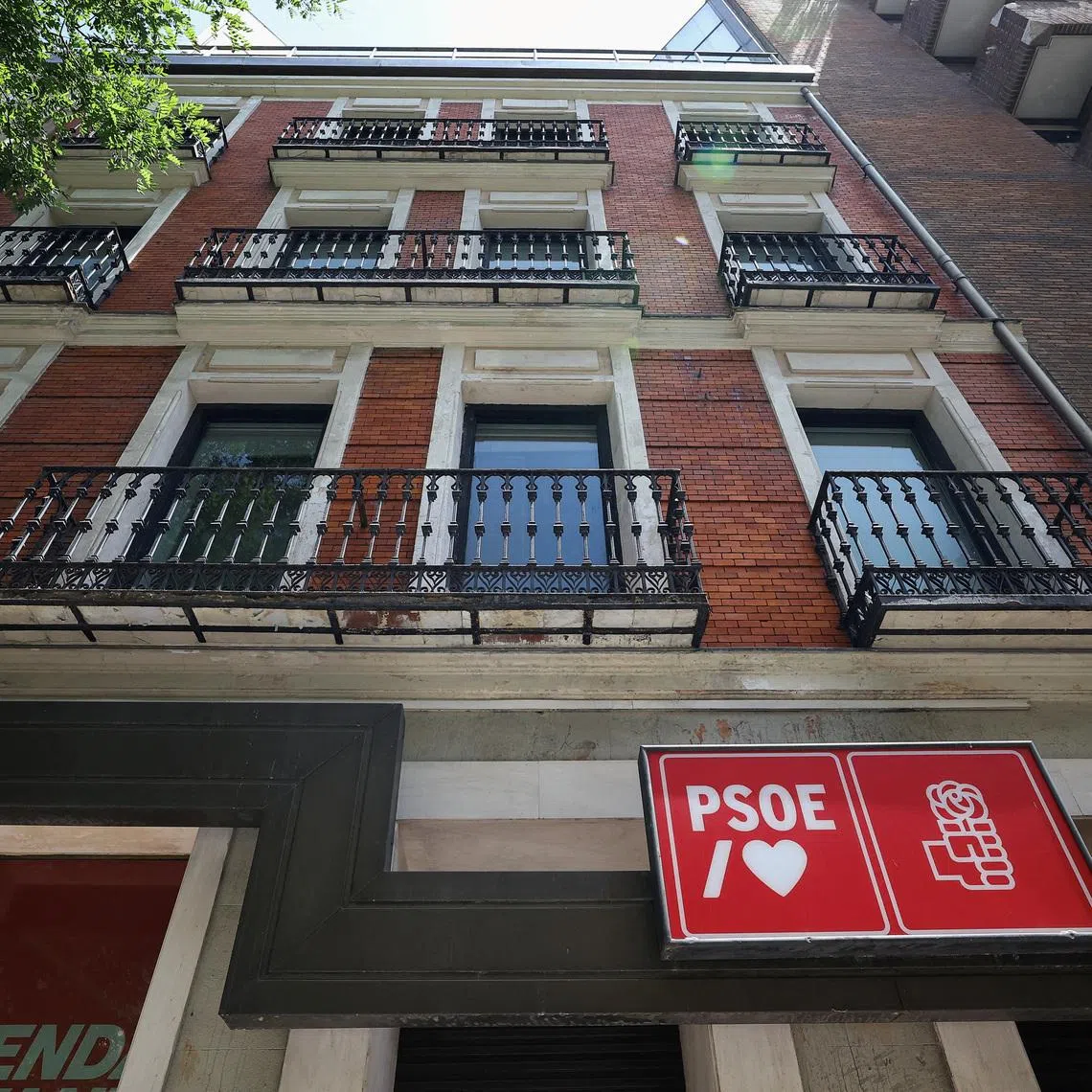 FILE PHOTO: A general view of the Socialist Party headquarters in Madrid, Spain, June 20, 2025. REUTERS/Albert Gea/File Photo