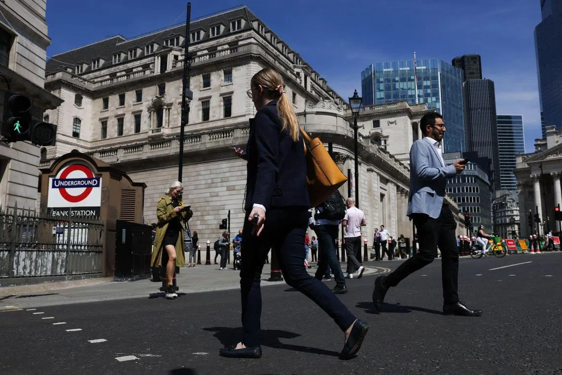The Bank of England held interest rates at a 16-year high despite signs of easing inflation.