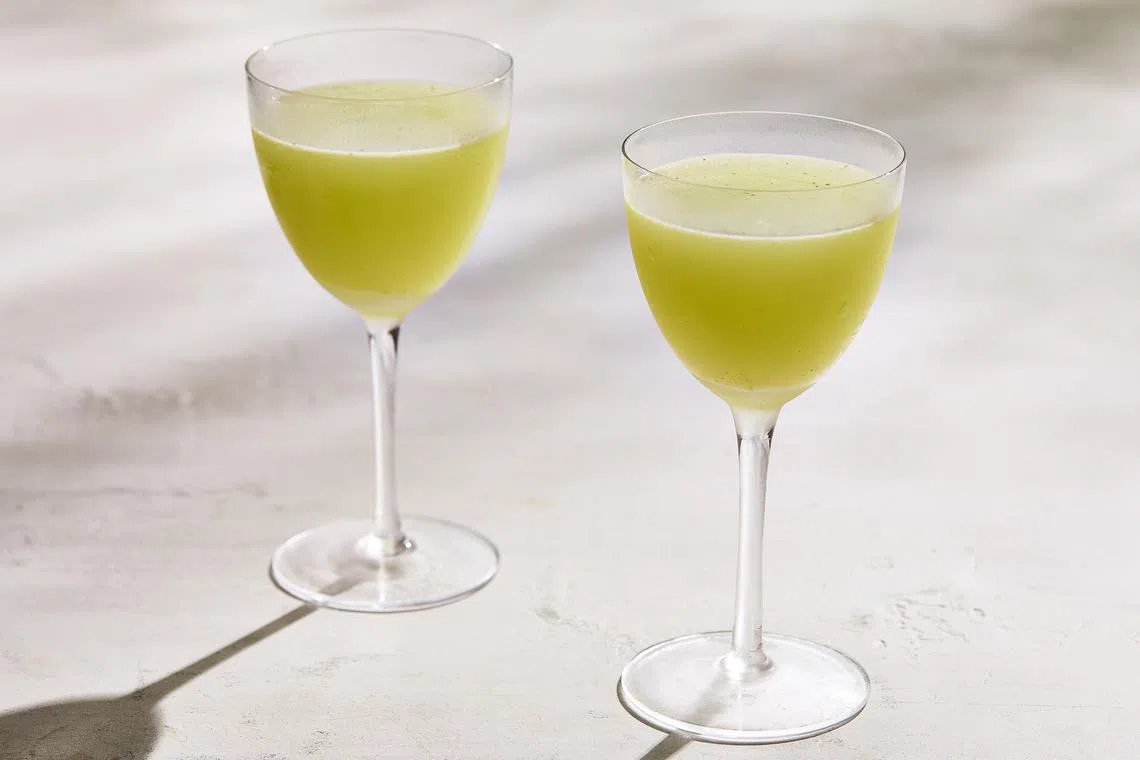 Snap Pea Gimlet.