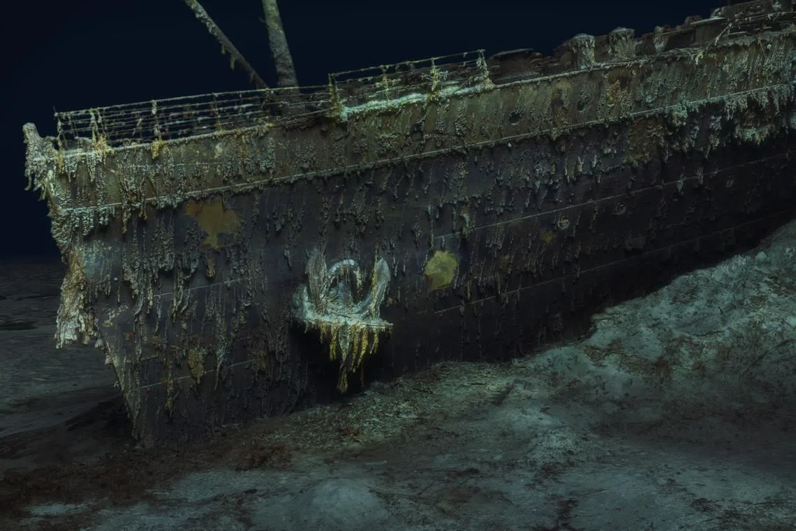 The first full-sized 3D scan of the Titanic shipwreck was carried out in 2022.