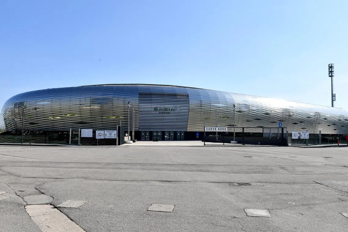 FILE PHOTO: Soccer Football - Serie A - Udinese v Napoli - Dacia Arena, Udine, Italy - May 4, 2023 General view outside the stadium before the match REUTERS/Jennifer Lorenzini/File Photo