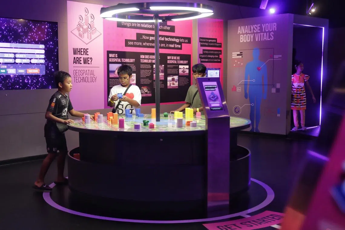 The Smart Nation PlayScape, a permanent exhibition organized by the SNDGG and Science Centre Singapore, was unveiled on Monday.