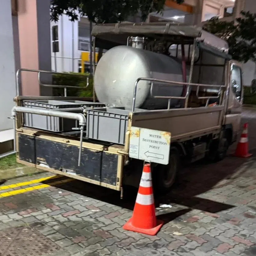 During the disruption, water wagons were activated to provide temporary water supply to those affected.