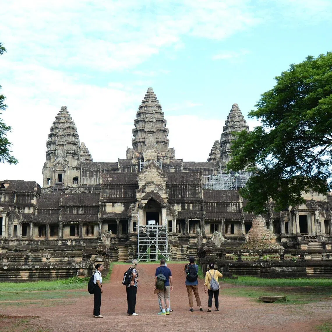 A view of Angkor Wat in Siem Reap. The park’s temples have been affected by natural decay, weather, climate change, natural disasters and tourism.