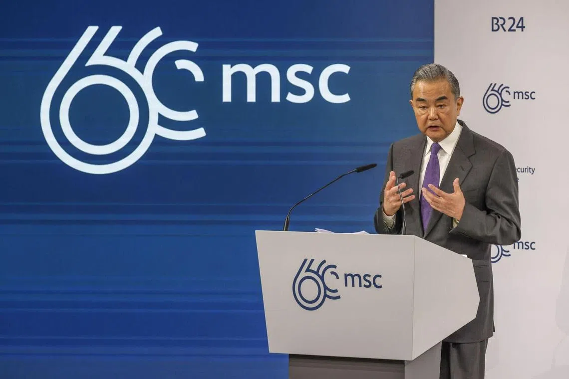 Chinese Foreign Minister Wang Yi and Ukraine's Dmytro Kuleba met at a major security conference in Munich.