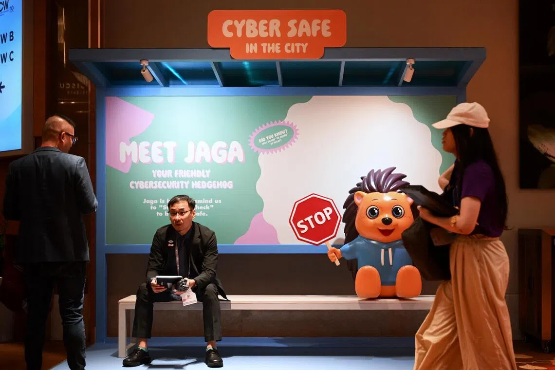 Attendees at the Singapore International Cyber Week on Oct 21. 