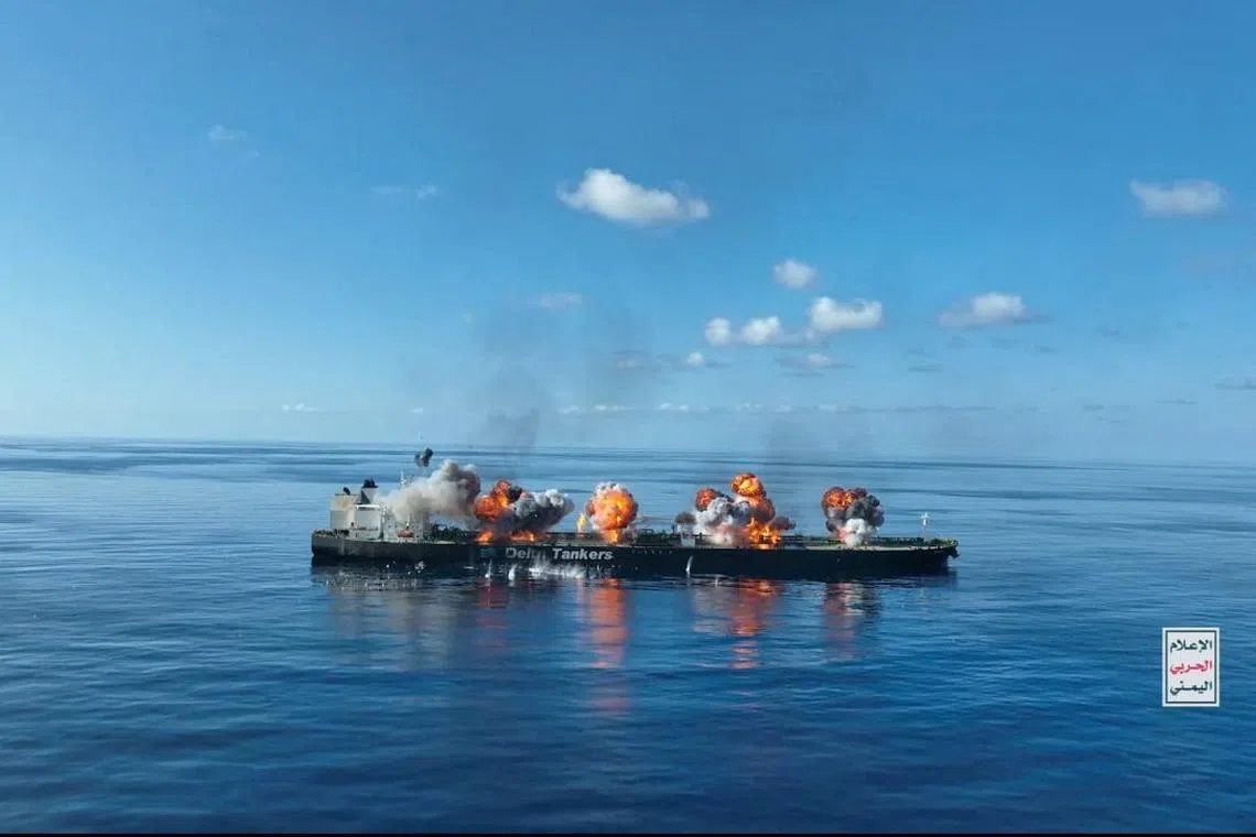 The Houthis began their campaign against shipping through the Bab el-Mandeb, which connects the Red Sea and Gulf of Aden, in late 2023.