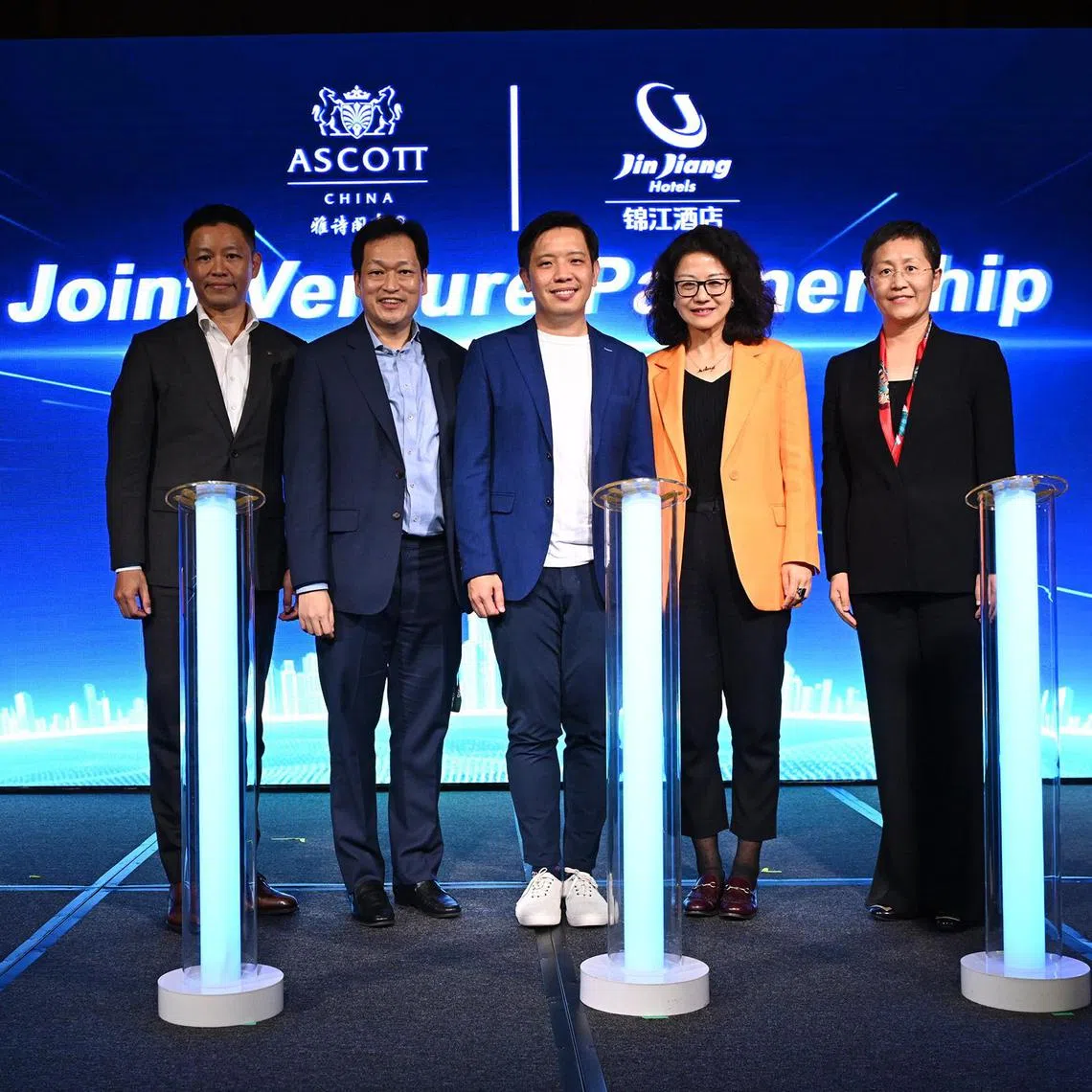 Representatives from Ascott and Jin Jiang Hotels unveiled their partnership at the Ascott Unlimited Global Marquee Event held on 23 October 2024. From left to right: Mr Joseph Wong, Managing Director of China, Ascott; Mr Kevin Goh, CEO for Ascott and CLI Lodging; Ms Zhou Wei, Vice President of Jin Jiang International Group; and Ms Wang Wei, CEO of Jin Jiang Hotels (China Region).


Source: The Ascott