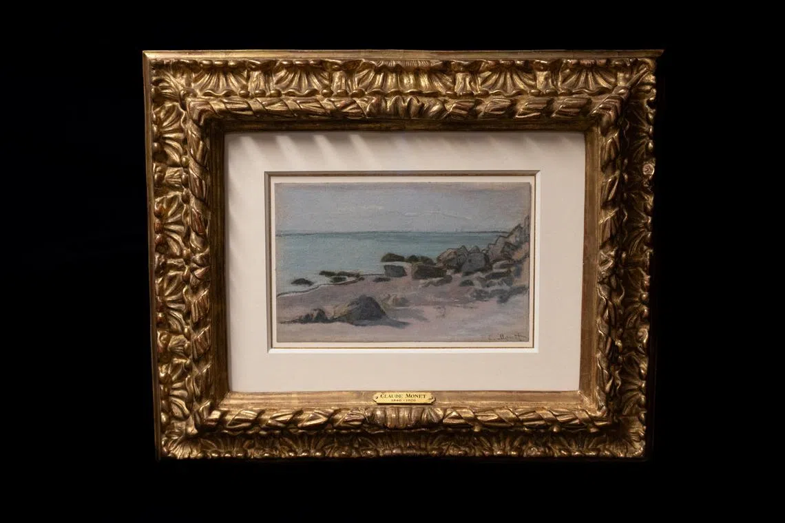 The 18- by 28-centimetre pastel, called “Bord de Mer,” dates back to 1865 and features a scene from France’s Normandy shoreline.
