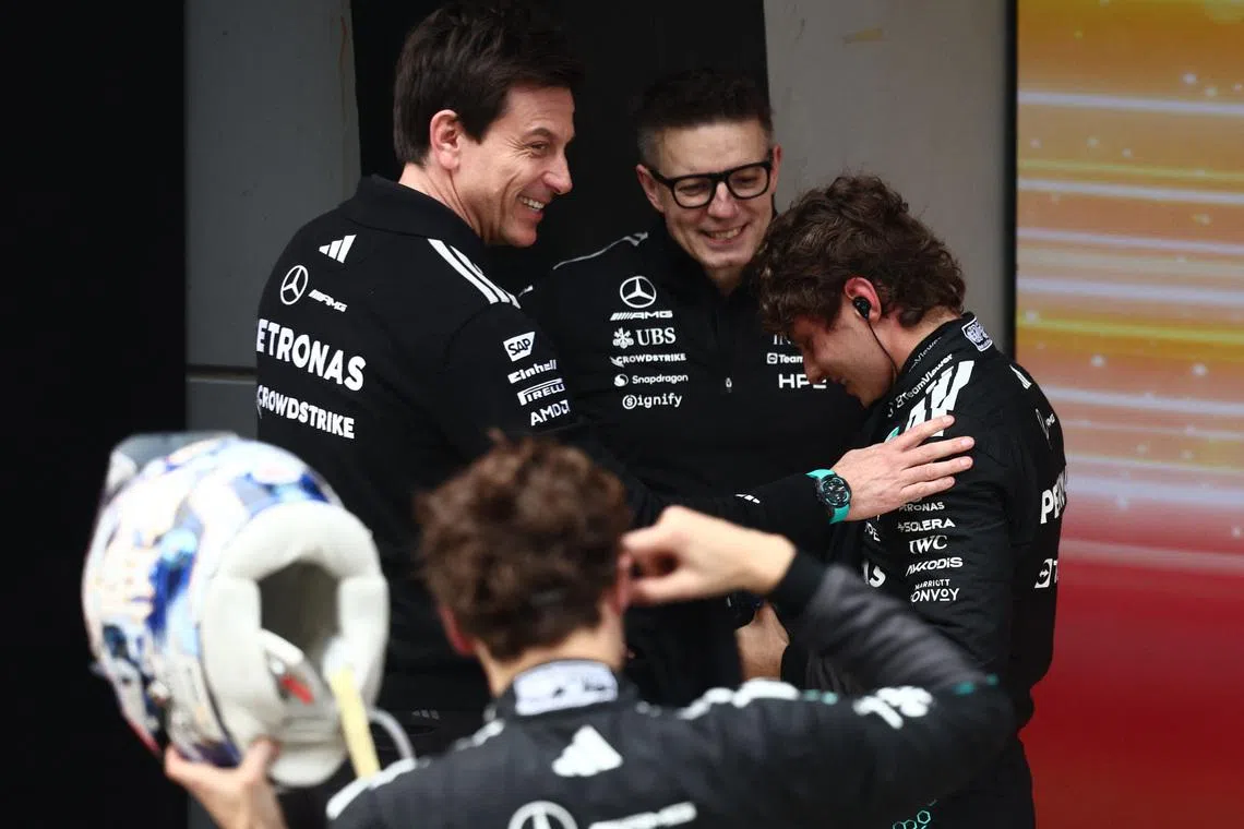 Wolff 'overwhelmed' by Antonelli's first win and China podium