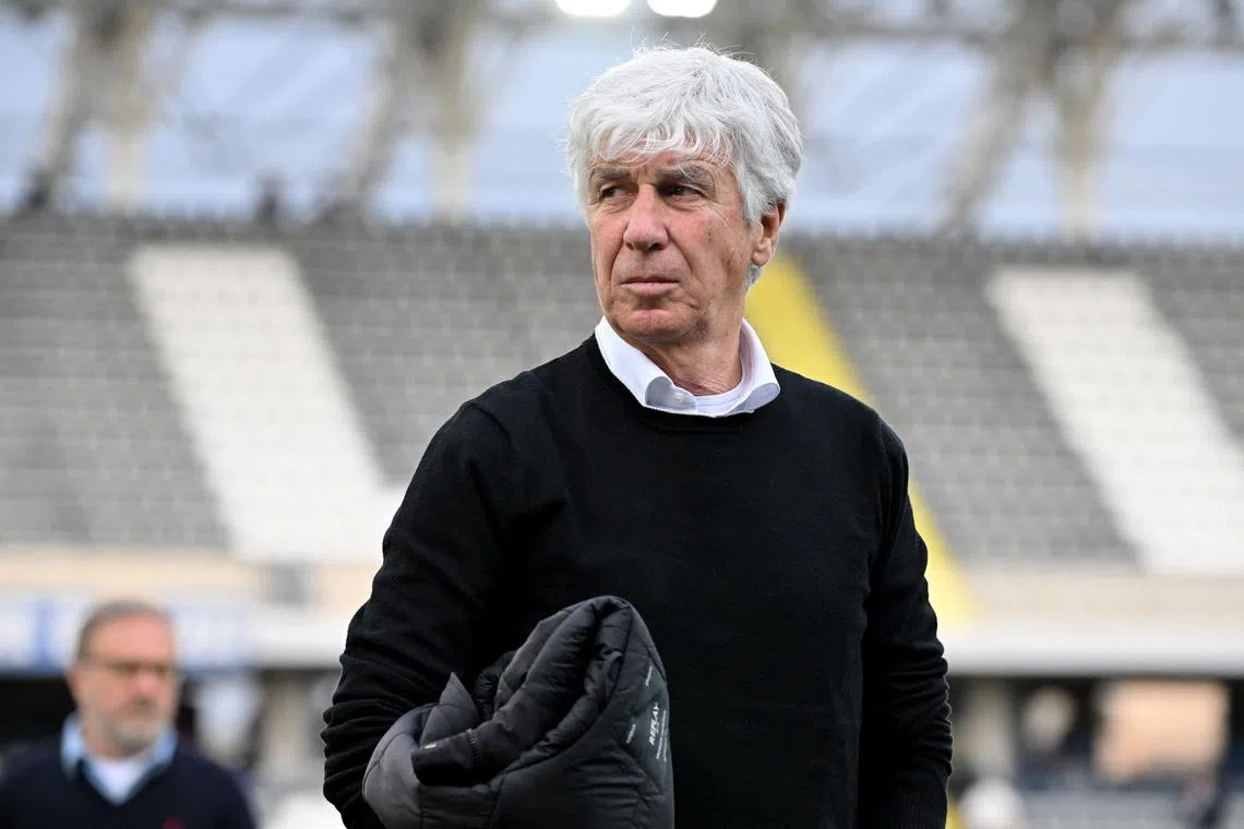 Soccer Football - Serie A - Empoli v Atalanta - Stadio Carlo Castellani, Empoli, Italy - February 23, 2025 Atalanta coach Gian Piero Gasperini before the match REUTERS/Alberto Lingria