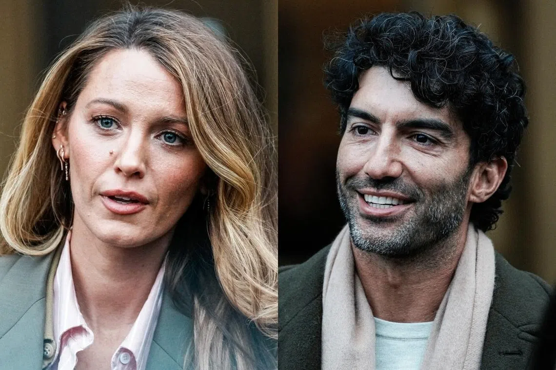 Blake Lively (left) accused co-star and director Justin Baldoni of sexual harassment in connection with the filming of their 2024 romantic drama It Ends With Us.