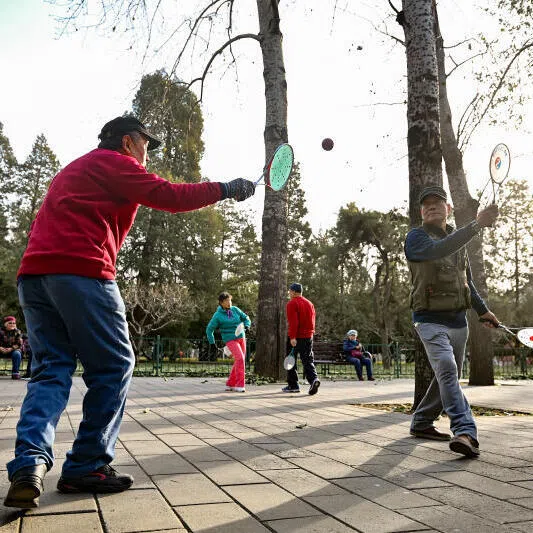 Chinese seniors exercising in the vicinity of Temple of Heaven in Beijing. As their numbers rise, so will questions over inheritance and eldercare.
