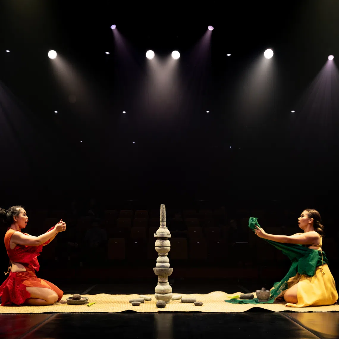Ayu Permata Sari and Hasyimah Harith’s Batu explores how women carry family and cultural memory through kitchen utensils.