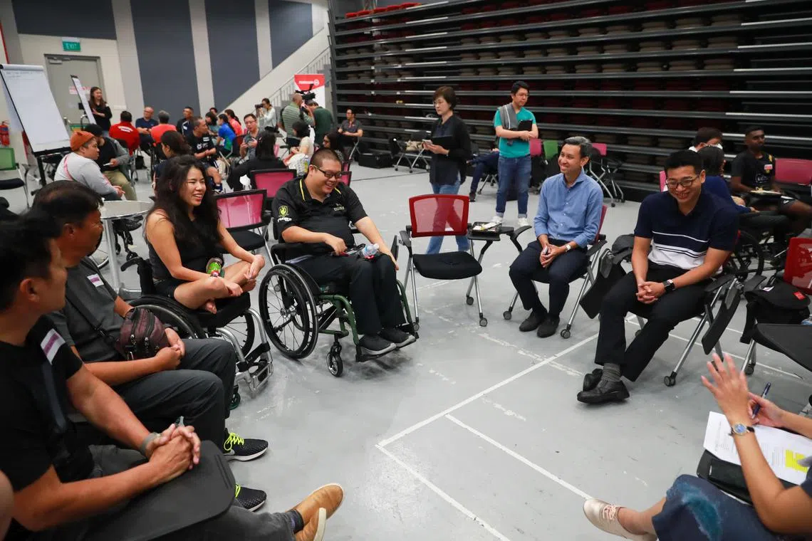 The Ministry of Culture, Community and Youth held a Forward SG focus group discussion on June 1, 2023, as part of its efforts to review the Disability Sports Master Plan.