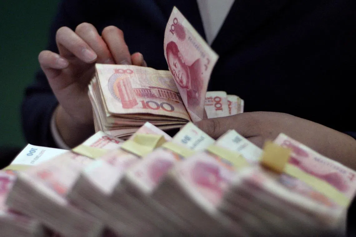 China's currency has come under pressure as sentiment sours toward the country’s growth prospects.