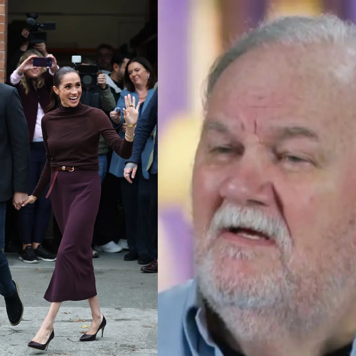 Thomas Markle (right) is the father of Meghan and father-in-law to Britain’s Prince Harry. Markle has dismissed the allegations against him as “sick lies”.