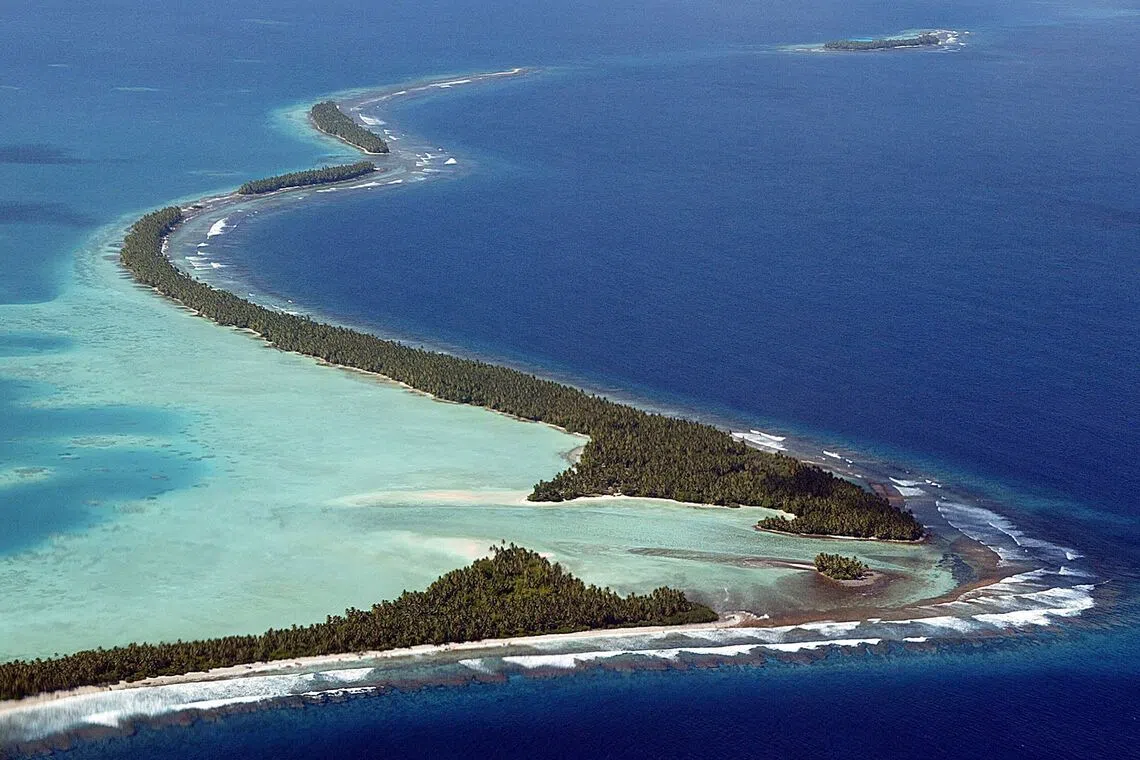 The highest point in Tuvalu’s capital Funafuti is just 2m above sea level.