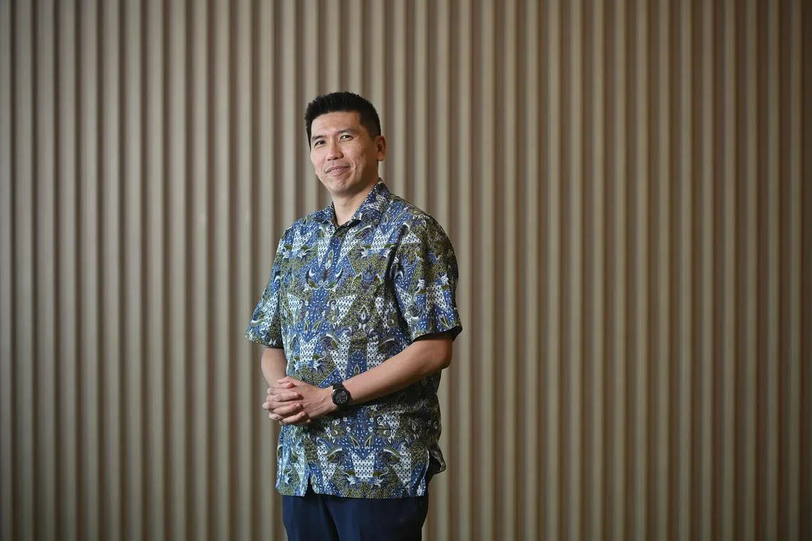 Profile of Winston Chow , who was first Singaporean to be elected as IPCC co-chair, UN's top climate science body. Photo was taken on 8 August 2023 at SMU School of Law 55 Armenian Street.