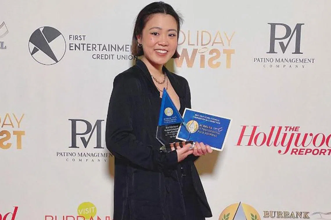 Singaporean composer Emily Wong wins Best Film Score/Music Composition for a Short Film at the Burbank International Film Festival 2023.