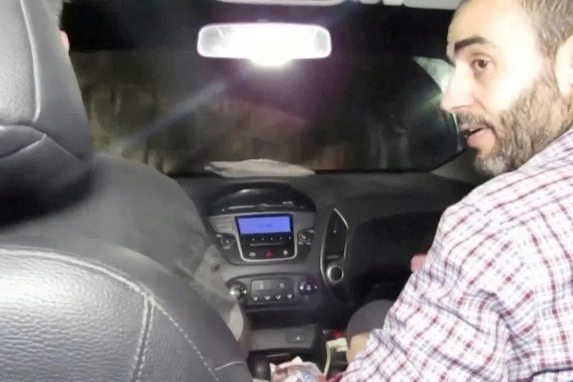 A screengrab shows according to the Israeli Army, Hamas Gaza chief Mohammad Sinwar, taken from a handout video, released December 17, 2023. Israeli Army/Handout via REUTERS