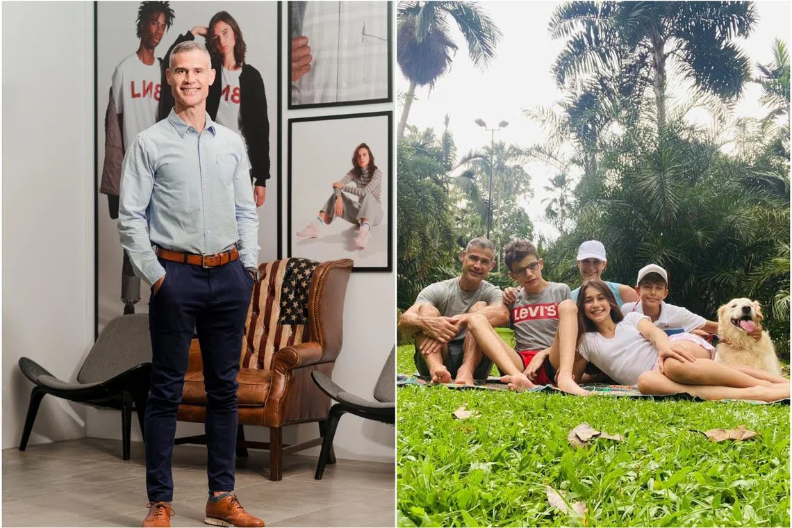 Mr Nuholt Huisamen has been living in Singapore for the past six years with his wife and three children. 