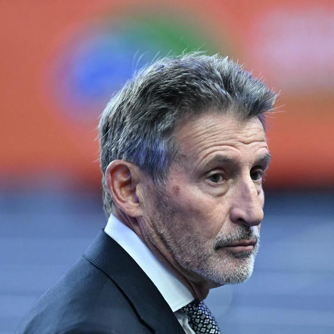 President of World Athletics Sebastian Coe reacting during the opening ceremony of the World Athletics Indoor Championships Kujawy Pomorze 2026 in Torun, Poland, on March 20, 2026.