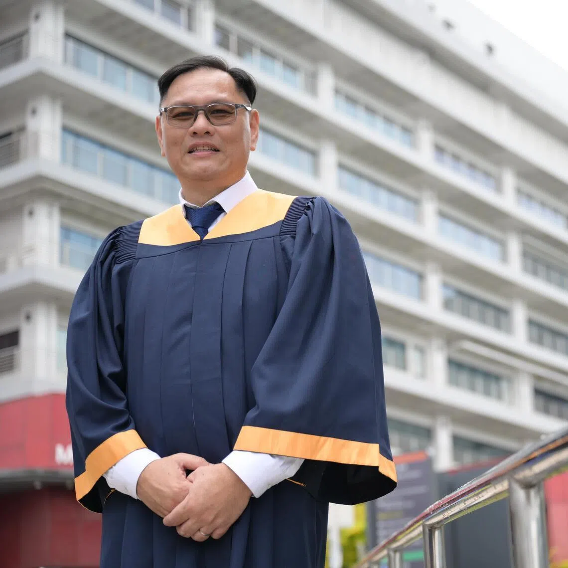 Mr. Peter Wang Boyu who completed a Diploma in Engineering (Building Services & Fire Safety) at Ngee Ann Polytechnic?s School of Design & Environment. He is one of the recipients of the inaugural SkillsFuture Lifelong Learning Awards.
