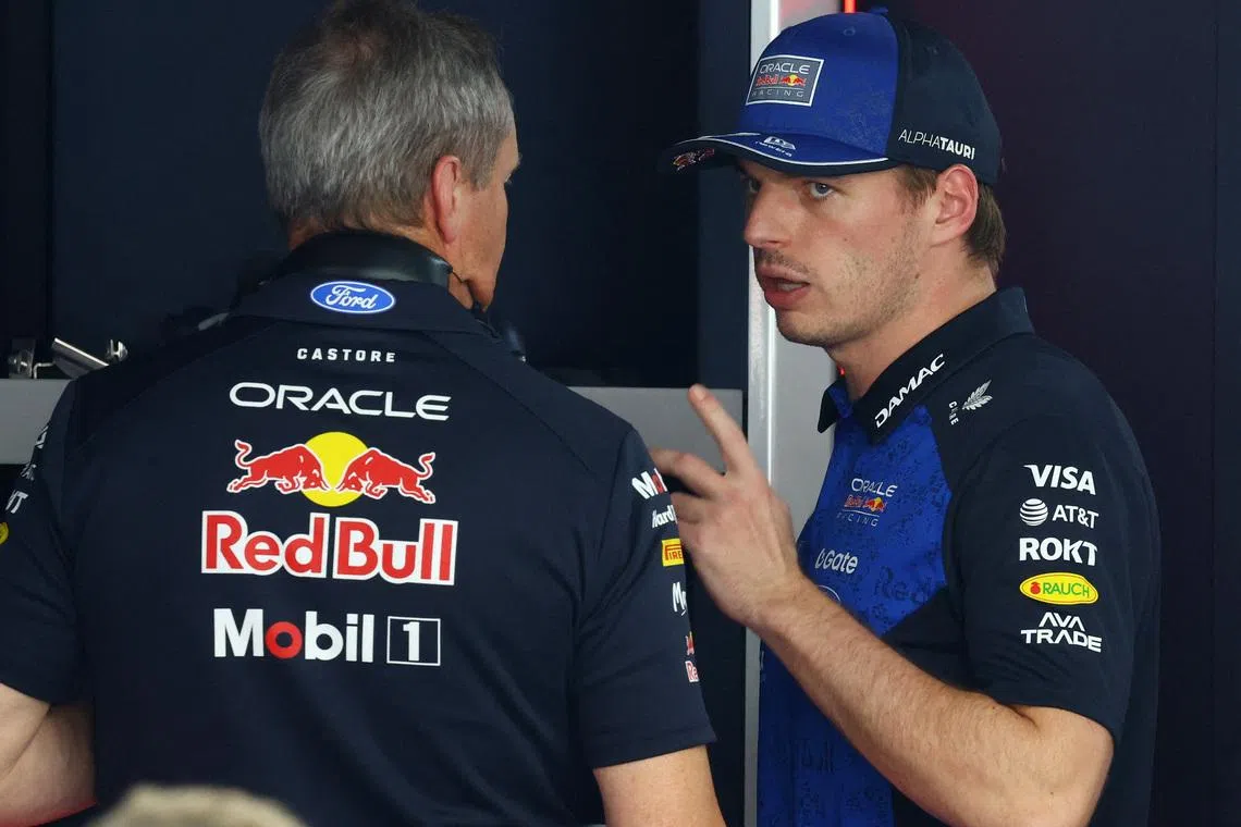 Formula One F1 - Monaco Grand Prix - Circuit de Monaco, Monaco - June 7, 2026 Red Bull's Max Verstappen looks dejected after he retires from the race REUTERS/Yves Herman/Pool
